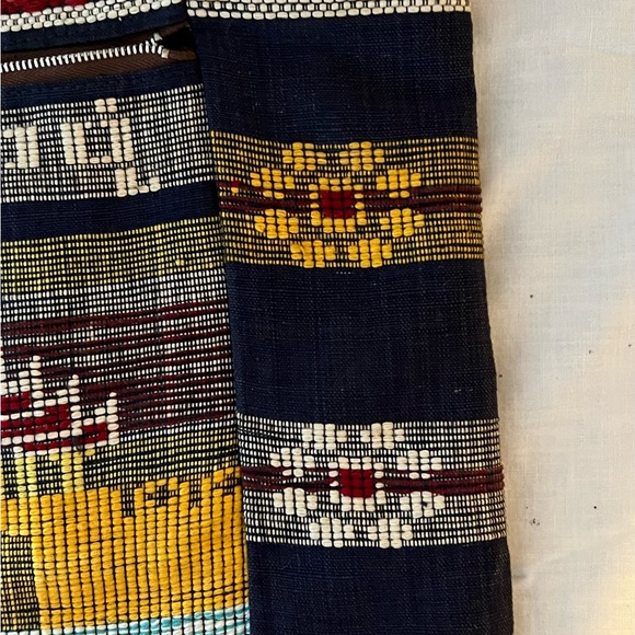 Nepalese handbag in Navy with multiple patterns. - Picture 5 of 12